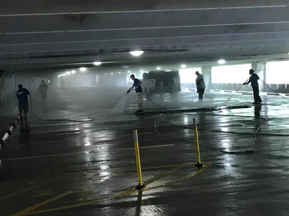 Parking Deck Cleaning